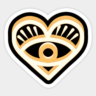 Eyes of Love" Sticker